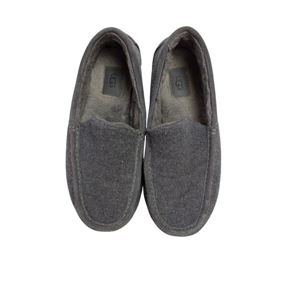 Ugg Ascot Mens Gry Wool Slippers 7 - Picture 1 of 9